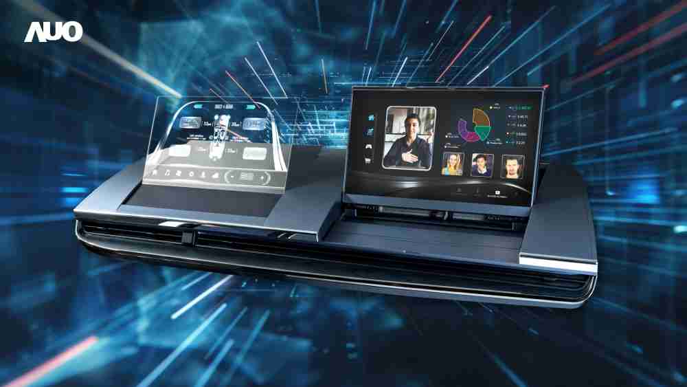 赏金国际Micro LED Display HMI解决方案打造透明Micro LED前座仪表，，，呈现信息并保留驾驶视野开阔；亦为副驾驶座乘客打造收放自如的Micro LED屏幕，，在不影响显示质量的前提于显示区内建镜头，，，，让用户能与视讯对象直接眼神接触，，提供绝佳的双向沟通体验