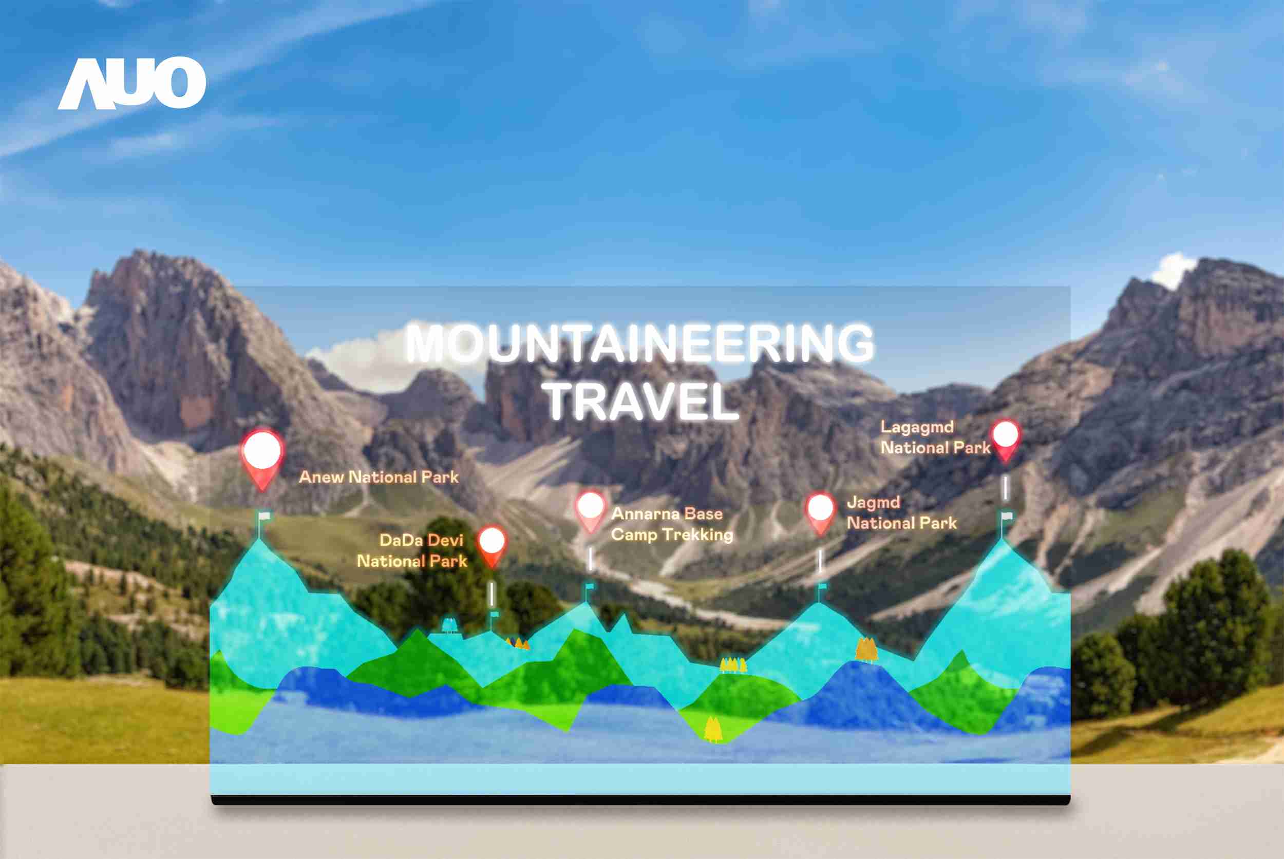 赏金国际展示全球单片尺寸最大(*)42吋透明Micro LED显示器拼接而成的〝64吋透明Micro LED显示器〞，，，，具备高透明度、、、1,000 nits高亮度、、、广色域、、、、采用三边无边框的无缝拼接等多重特色，，，呈现超高清、、、细腻画质而不遮挡后方视觉，，，满足层峰需求，，，可广泛运用于零售、、、、艺术展览或商业空间等场域